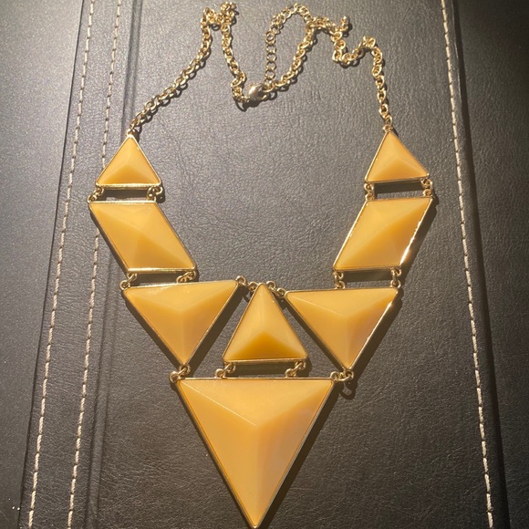 FREE WITH PURCHASE Peach Triangle Necklace - Picture 1 of 4
